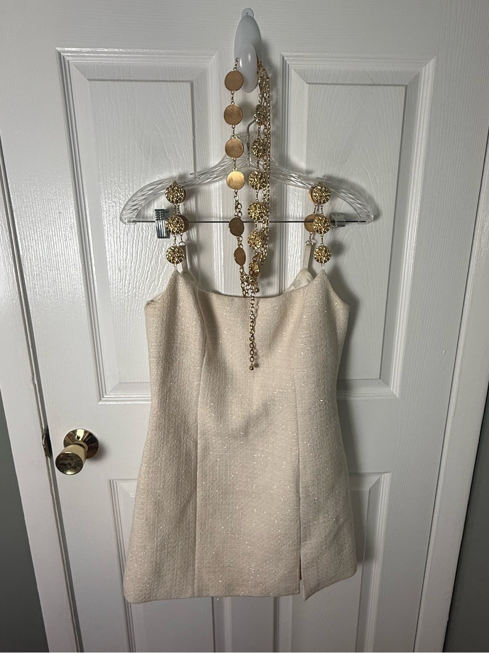 Nadine Merabi Alex Ivory Dress 6 - Picture 2 of 10